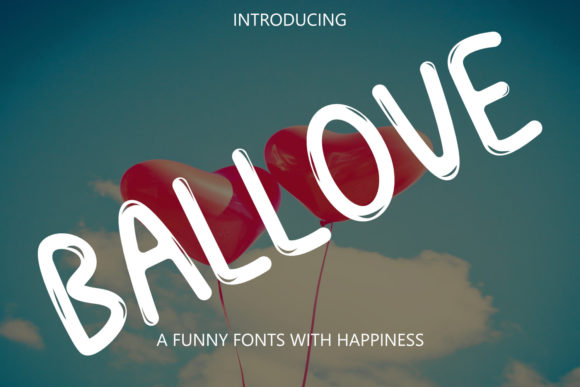 Ballove: A Simple and Neat Lettered Display Font
