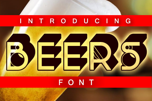 Beers: A Bold and Unique 3D Display Font for Creative Projects