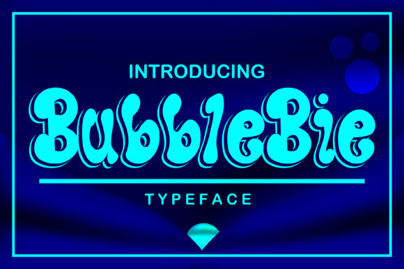 Bubblebie: A Joyful Display Font for Creative Expression
