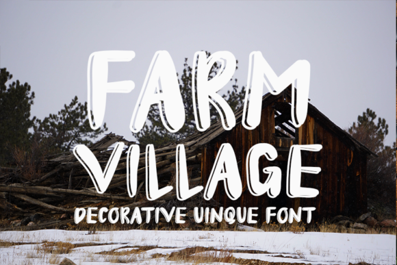 Farm Village: A Font with Heart