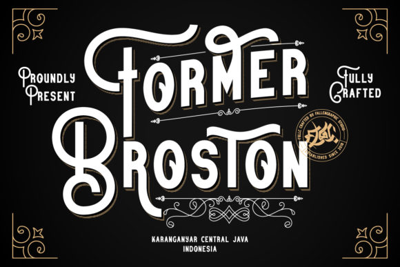 Former Broston: A Bold Display Font That Transforms Creative Workflows