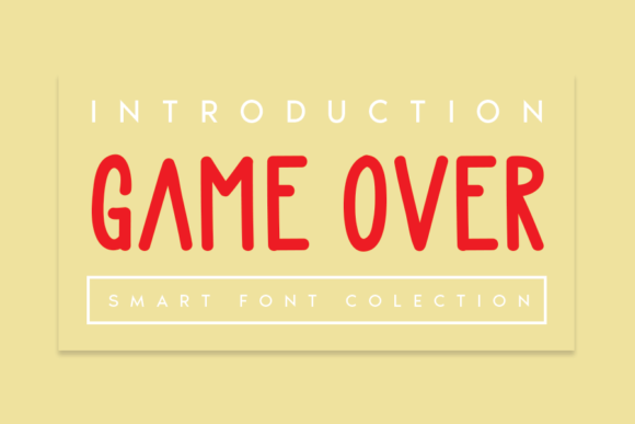 Game Over: A Display Font That Balances Simplicity and Bold Expression