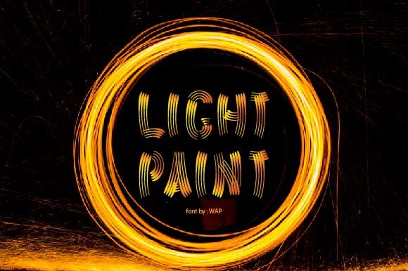 Light Paint: A Unique Display Font for Creative Expression