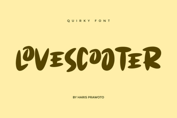 Lovescooter Font: A Quirky Display Choice for Creative Projects
