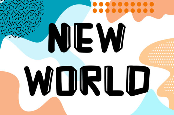 New World Font: A Bold and Unique Display Font for Creative Projects