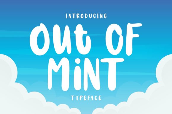 Out of Mint: A Joyful Display Font for Creative Expression