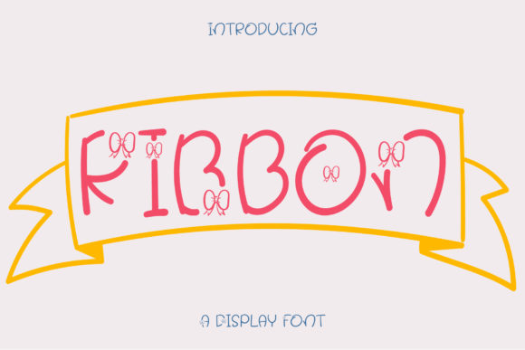 Ribbon Font: A Playful Addition to Creative Projects