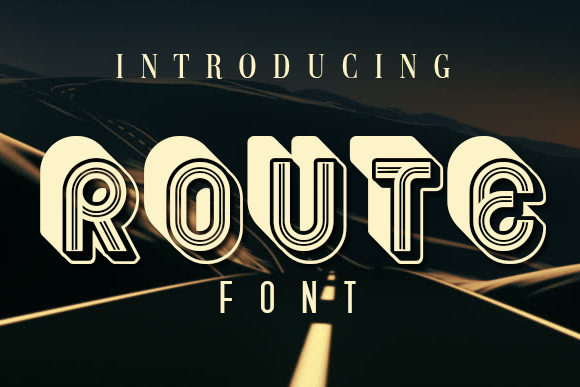 Route: A Bold and Authentic Display Font for Creative Expression
