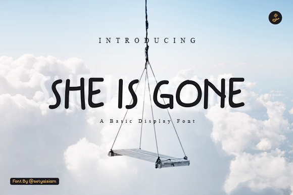 She Is Gone: A Timeless Display Font for Modern Design
