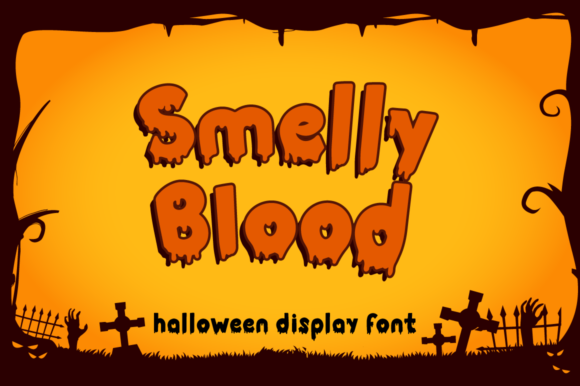 Smelly Blood: A Bold and Quirky Display Font That Can Transform Your Creative Projects