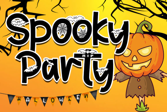 Spooky Party: A Unique Font for Creative Design
