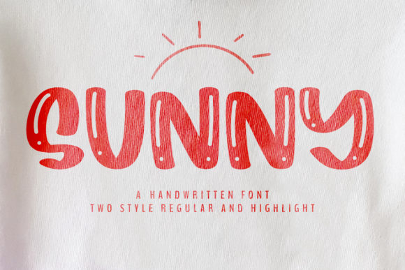 Sunny and Sunny: A Bold and Colorful Display Font That Elevates Creativity